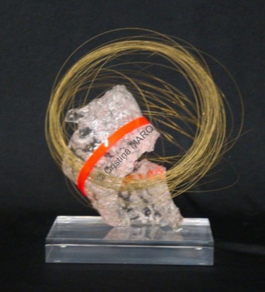 Skulptur mit dem Titel "Nébuleuse" von Cristina Marquès, Original-Kunstwerk, Kunststoff