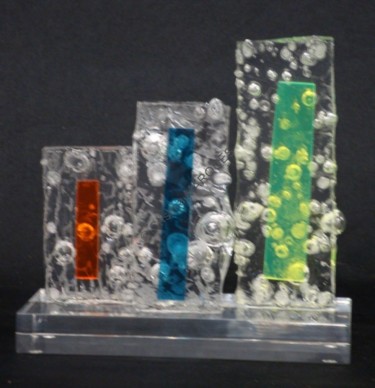 Sculpture intitulée "Colors Ice Doors IV" par Cristina Marquès, Œuvre d'art originale, Plastique