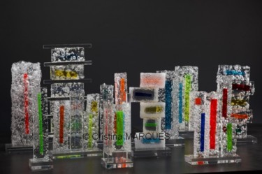 Escultura intitulada "Installation "Ice M…" por Cristina Marquès, Obras de arte originais, Plástico