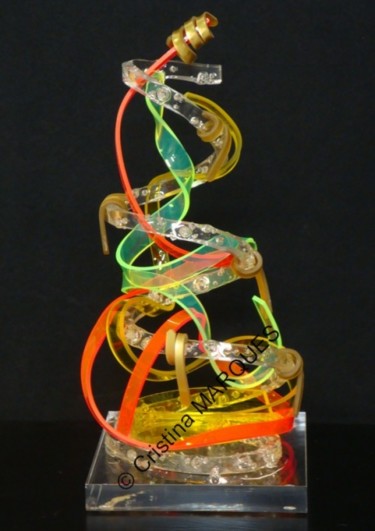Escultura titulada "Le Sapin 2012" por Cristina Marquès, Obra de arte original, Plástico