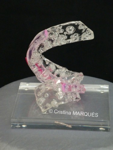 Sculpture titled "Pink" by Cristina Marquès, Original Artwork, Plastic