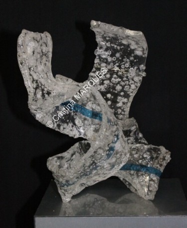 Sculpture intitulée "Blue Memories" par Cristina Marquès, Œuvre d'art originale, Plastique