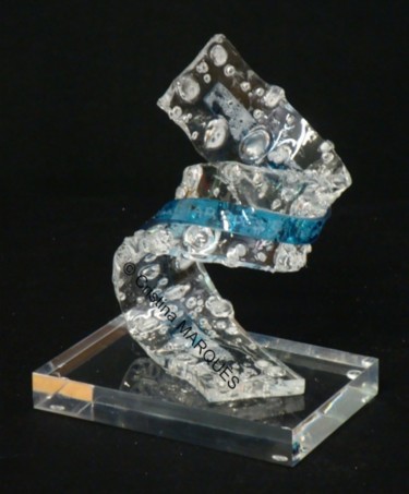 Skulptur mit dem Titel "Blue Star" von Cristina Marquès, Original-Kunstwerk, Kunststoff