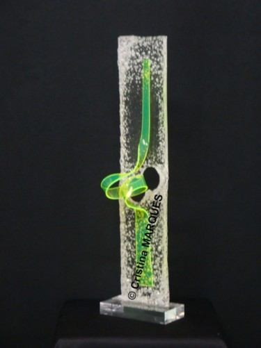 Sculpture titled "Ice Interrogation" by Cristina Marquès, Original Artwork, Plastic