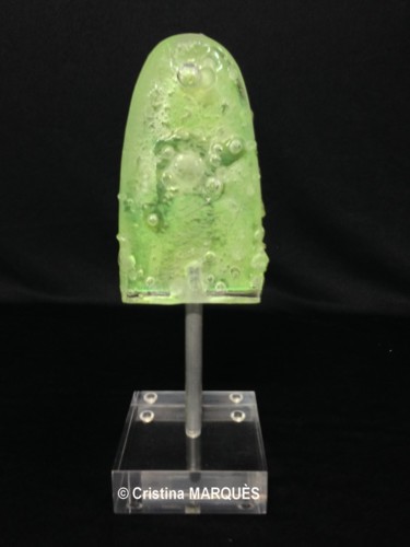 Sculpture titled "Ma Sucette à l'Anis" by Cristina Marquès, Original Artwork, Plastic