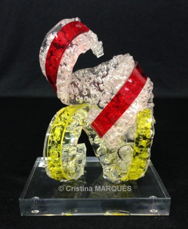 Sculpture titled "Méli de Spirales" by Cristina Marquès, Original Artwork, Plastic