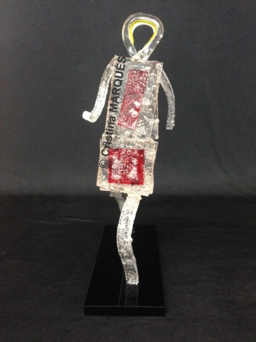 Escultura intitulada "Le Joggeur" por Cristina Marquès, Obras de arte originais, Plástico