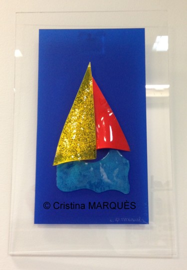 Escultura intitulada "Le Voilier" por Cristina Marquès, Obras de arte originais, Plástico