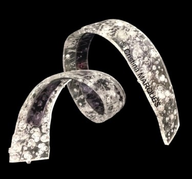 Scultura intitolato "Grey Spiral" da Cristina Marquès, Opera d'arte originale, Plastica