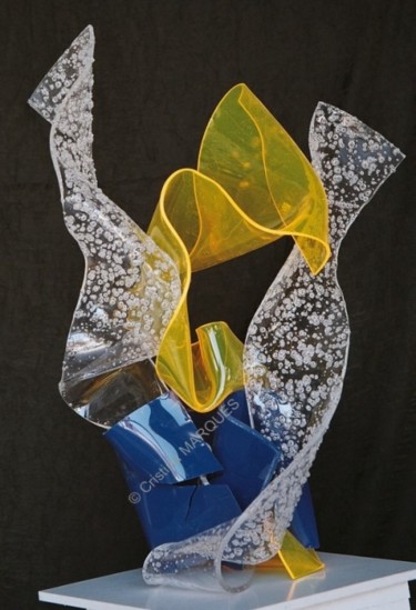 Sculpture intitulée "La Cage d'Amour" par Cristina Marquès, Œuvre d'art originale, Plastique