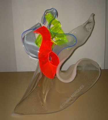 Sculpture titled "La Danse des Anguil…" by Cristina Marquès, Original Artwork, Plastic