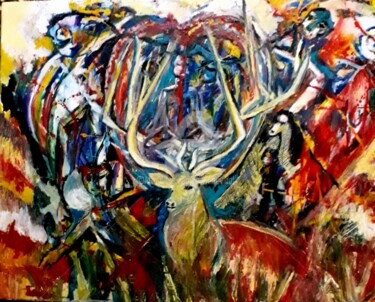 Pintura titulada "todos-unidos.jpg" por Cristina Vidal, Obra de arte original