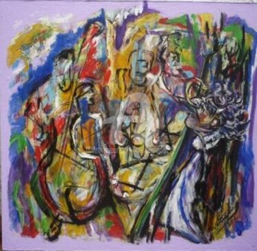 Malerei mit dem Titel "" La novena sinfoni…" von Cristina Vidal, Original-Kunstwerk