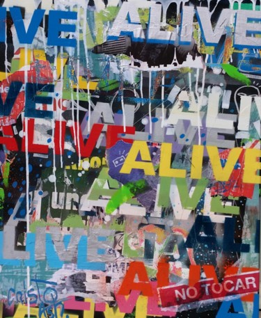 Street papers 5 73x60x3 cm ©2018 par Cristo Ash
