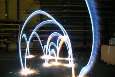 Photography titled "Flame effect" by Cristo Ash, Original Artwork, Light Painting