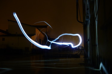 Photography titled "thunder painting" by Cristo Ash, Original Artwork, Light Painting