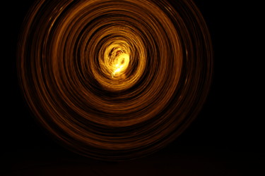 Photography titled "sun" by Cristo Ash, Original Artwork, Light Painting