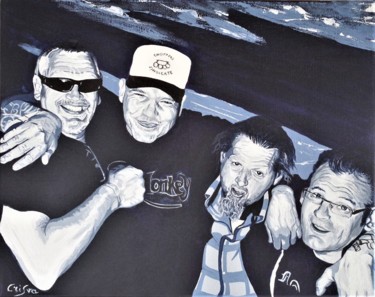 Painting titled "Yves, Richard and co" by Christelle Vaesken, Original Artwork, Acrylic