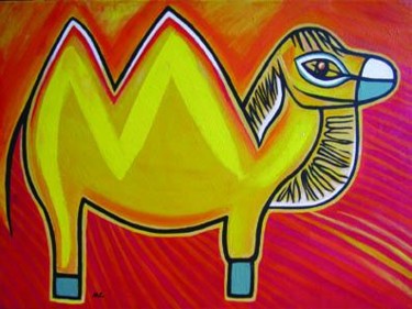 Pittura intitolato "Camel Marina Crnogo…" da Marina Crnogorac, Opera d'arte originale