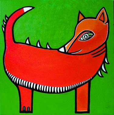 Peinture intitulée "Fox Marina Crnogorac" par Marina Crnogorac, Œuvre d'art originale