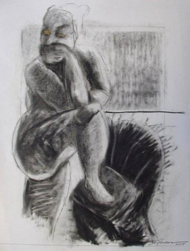 Painting titled "Life Drawing 25" by Catherine Rogers, Original Artwork, Oil