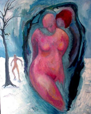 Painting titled "Winter Takes a Bride" by Catherine Rogers, Original Artwork