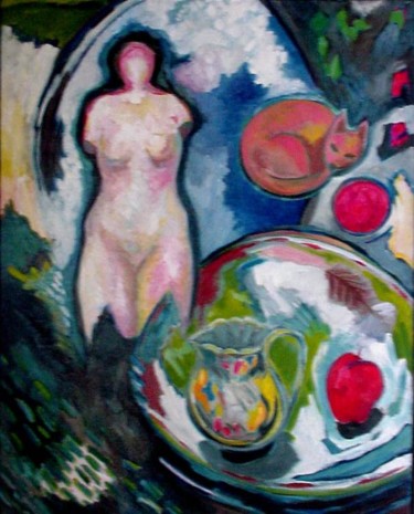 Painting titled "Invisible Woman II" by Catherine Rogers, Original Artwork, Oil