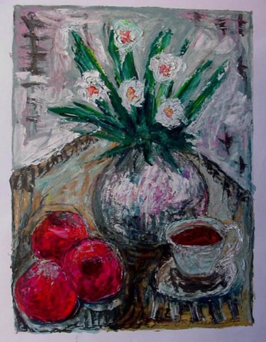 Painting titled "Still Life 3" by Catherine Rogers, Original Artwork, Oil