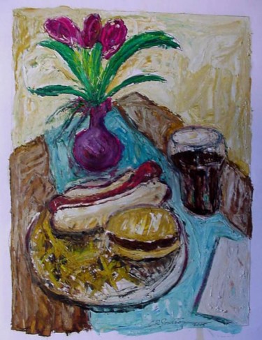 Painting titled "Still Life 6" by Catherine Rogers, Original Artwork, Oil