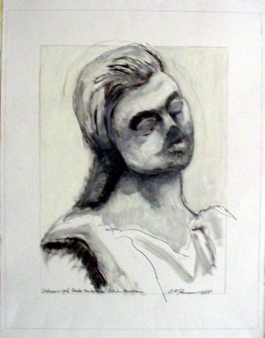 Painting titled "Greek Head" by Catherine Rogers, Original Artwork