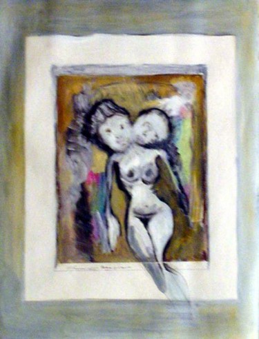 Painting titled "Madonna of Two Minds" by Catherine Rogers, Original Artwork