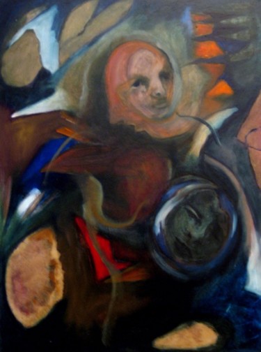 Painting titled "Immigrant" by Catherine Rogers, Original Artwork, Oil