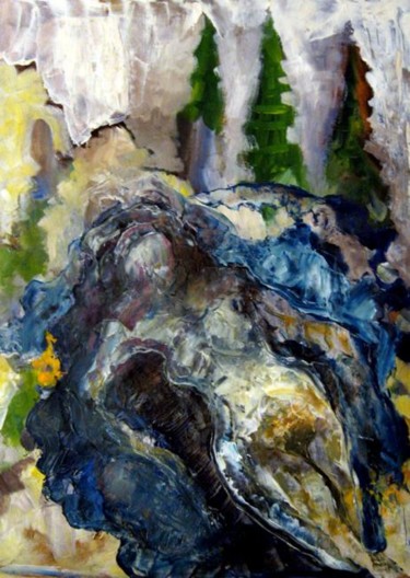 Pittura intitolato "Nude in the Woods" da Catherine Rogers, Opera d'arte originale, Olio