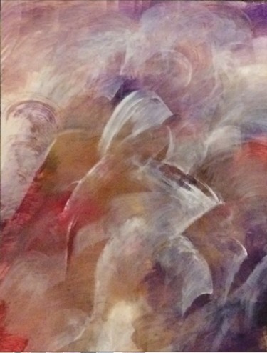 Peinture intitulée "Nébuleuse" par Lrog, Œuvre d'art originale, Acrylique