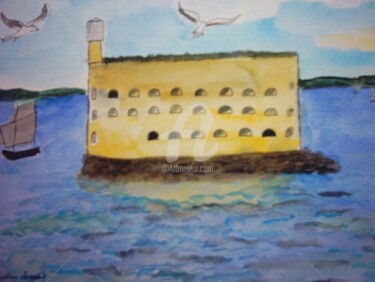 Painting titled "BOYARD CASTLE - SCH…" by Lodya, Original Artwork, Oil