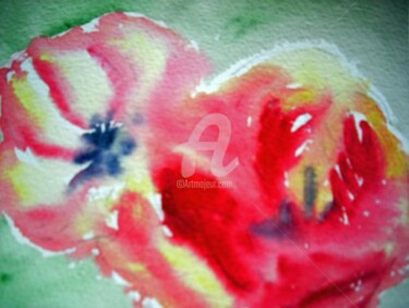 Painting titled "TULIPES" by Lodya, Original Artwork, Oil