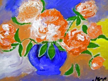 Peinture intitulée "FLOWERS" par Lodya, Œuvre d'art originale, Huile