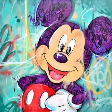Pintura intitulada "Mickey" por Cross Magri, Obras de arte originais, Acrílico