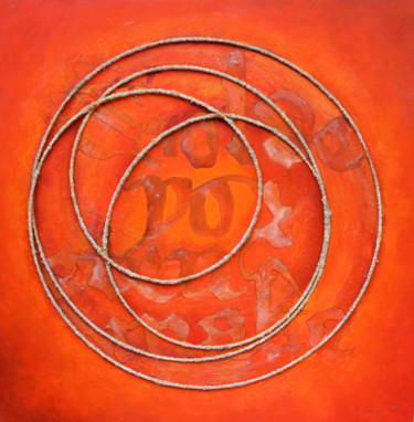 Peinture intitulée "Rouge 2" par Patricia Crucifix, Œuvre d'art originale