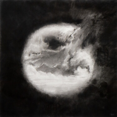 Рисунок под названием "Objetif horizon" - Jean-Louis Crudenaire, Подлинное произведение искусства, Древесный уголь Установле…