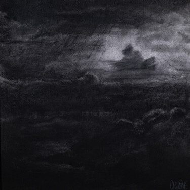 Dibujo titulada "BLACK FRIDAY" por Jean-Louis Crudenaire, Obra de arte original, Carbón