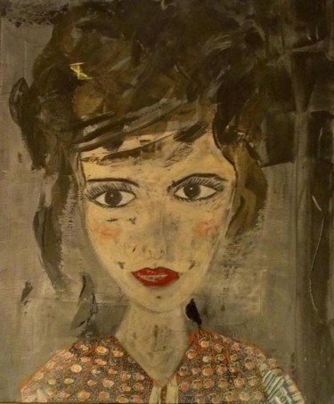 「Menina」というタイトルの絵画 Christine Sautereauによって, オリジナルのアートワーク