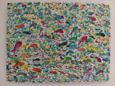 Peinture intitulée "fish.jpg" par Christine Savi, Œuvre d'art originale
