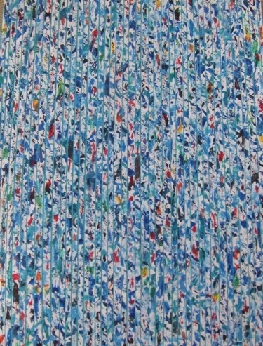 Peinture intitulée "Bleu" par Christine Savi, Œuvre d'art originale, Acrylique