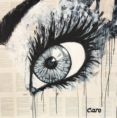 Schilderij getiteld "Eyecatcher  - 1.00…" door Caroline Van Seeters, Origineel Kunstwerk, Acryl