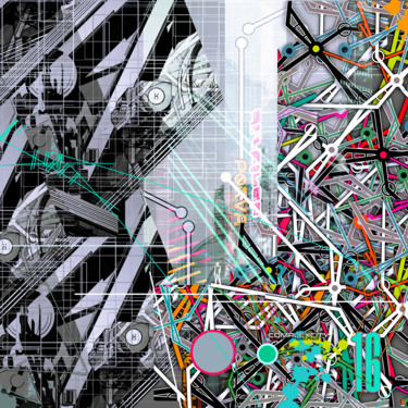 Digital Arts titled "complexcity-d19.jpg" by Christophe Martel (zenn), Original Artwork, 2D Digital Work