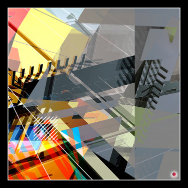 Arts numériques intitulée "Abstrapolis D04" par Christophe Martel (zenn), Œuvre d'art originale, Travail numérique 2D