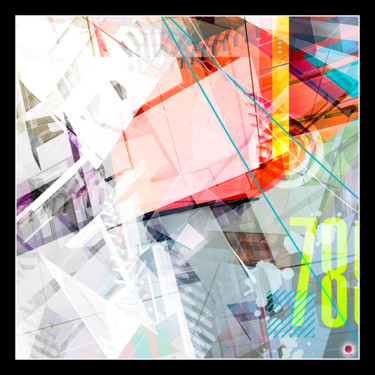 Arts numériques intitulée "Abstrapolis D08" par Christophe Martel (zenn), Œuvre d'art originale, Travail numérique 2D