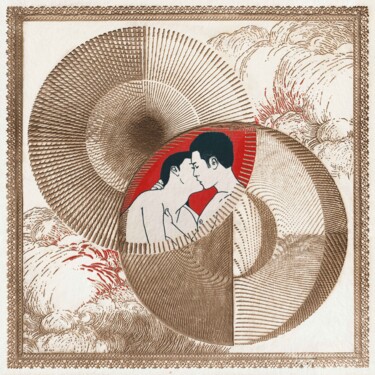 Eclipse gravure Printmaking titled "Eclipse gravure" by Christophe Szkudlarek, Original Art, 2D Digital Work