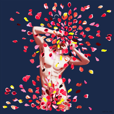 Digitale Kunst mit dem Titel "Blossom" von Christophe Szkudlarek, Original-Kunstwerk, Digitale Malerei